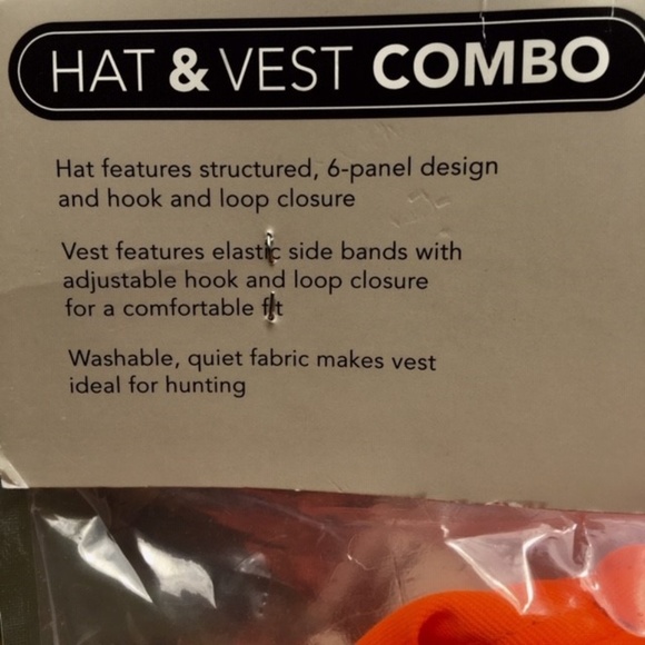 Field & Stream High Visibility Safety Orange Hunting Hunter Cap Vest Hat Combo - Picture 4 of 5